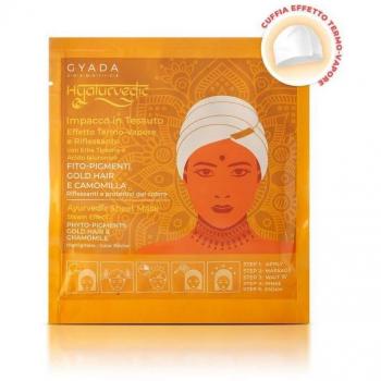Gyada Cosmetics Hyalurvedic Gold Hair Colour Shine Sheet Mask, 60 ml