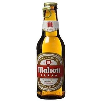 Mahou 5 Estrellas Cerveza Dorada Lager, 5.5% de Volumen de Alcohol - Pack de 24 x 25 cl