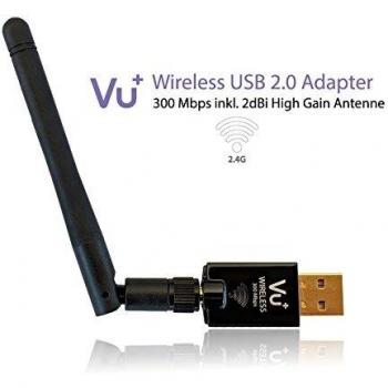 Vu wireless usb 20adaptador 300mbps con antena