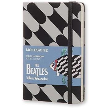 Moleskine The Beatles Pez - Cuaderno, color negro