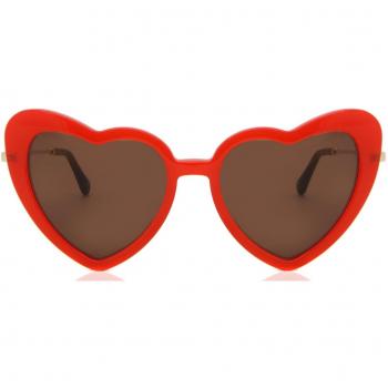 Cat Eye Full Rim Plastic Women’s Prescription Sunglasses Red Size 51 - SmartBuy Collection
