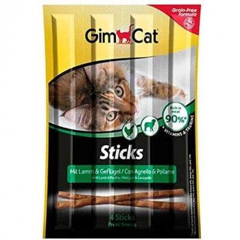 Palitos GimCat de Cordero y Pollo Sin Granos 4 Unidades