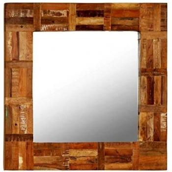 vidaXL Wall Mirror Solid Reclaimed Wood 60x60 cm