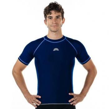 Camiseta de natación Aquarapid T-Shirt UV Hombre Royal, Manga Corta, Color Azul