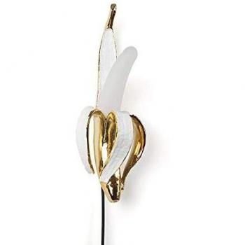 Seletti Banana Lamp Applique lampada da parete a forma di banana oro