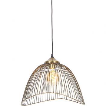 Lámpara colgante diseño latón 39,8cm - PIA, tipo: Lámpara colgante, características: diseño en latón, diámetro de 39,8 cm, material acero, forma alargada,