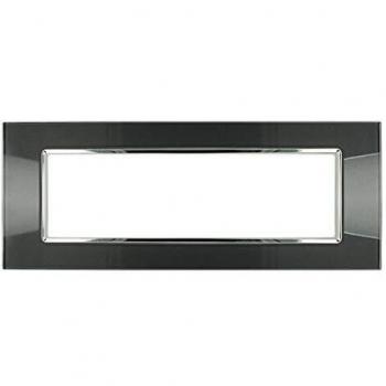 Placa Vitra 7M Acero Oscuro Compatible con Vimar Plana