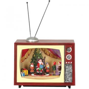 Televisión de Papá Noel con Luz, Música y Movimiento 24x14x20,5 cm