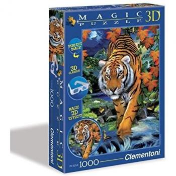 Clementoni 1000 Piece 3D Tiger Jungle Puzzle