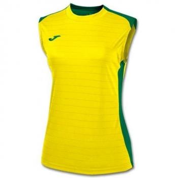 Joma 900246.915 - Camiseta de equipación Tirantes para Mujer, Color Amarillo/Verde, Talla XL