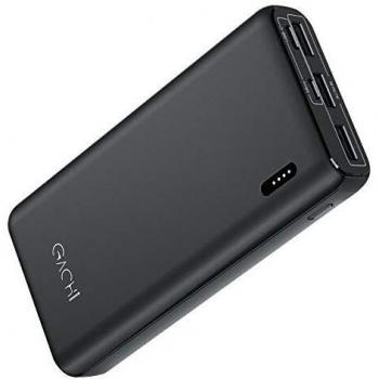 GACHI Batería Externa 26800mAh, 4 Indicadores LED Powerbank Ultra Alta Capacidad Cargador Portátil Móvil con 3 puertos USB para iPhone Samsung Huawei Xiaomi tabletas y más