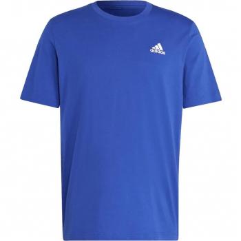 adidas Men's Embroidered Small Logo T-Shirt - Semi Lucid Blue - Size M