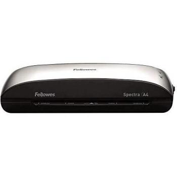 Fellowes Spectra A4 - Plastificadora de documentos, hasta 125 micras, uso ocasional, libre de atascos, 10 fundas de plastificar gratis