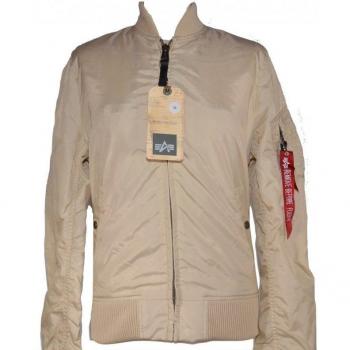Alpha Industries Women's MA-1 TT Bomber Jacket in Caramel