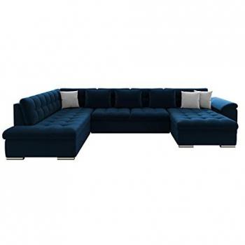 Sofá rinconero Comfivo 128 con función de descanso, diseño moderno, dimensiones 348x205x76cm, disponible en varios colores