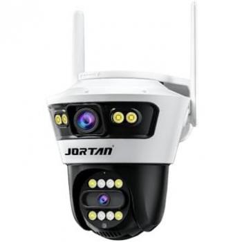Cámara de Vigilancia WiFi 6MP Doble Lente Interior/Exterior con Visión Nocturna Color, Zoom 8X y Alarma Inteligente