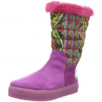 Desigual Betina Winter, Botas Biker Niñas, Morado, 33 EU