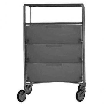 Kartell Mobil 2020 Contenedores, Acero, Negro, 49x78x81 cm