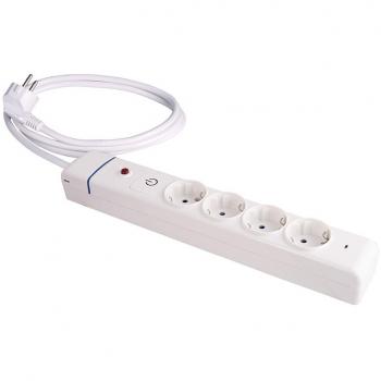 Regleta Enchufes 4 Tomas con interruptor Solera 41ilso 250 V 16 A (1,5 m)