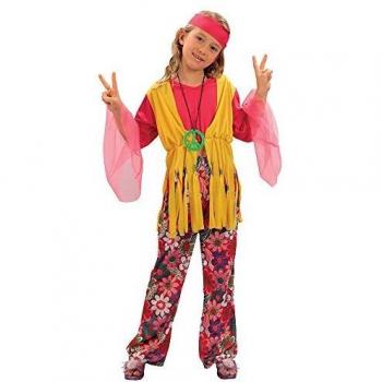 Bristol Novelty CC617 Traje Niña Hippie, Pequeño, Edad aprox 3 -5 años