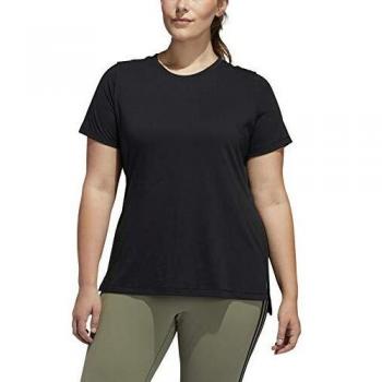 adidas Go To tee Camiseta, Mujer, Negro/Blanco, 1x