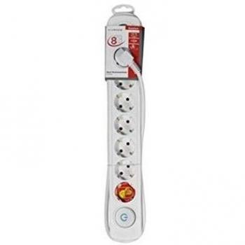 Vivanco 37651 Regleta, 3680 W, Blanco, 1.5 M 8 Tomas