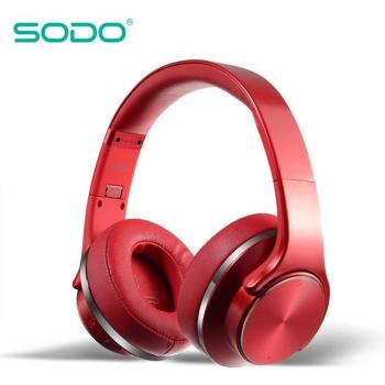 Auriculares Inalámbricos SODO MH5 2 en 1 Plegables HiFi Estéreo Bluetooth 5.0 con Micrófono y Soporte TF/FM
