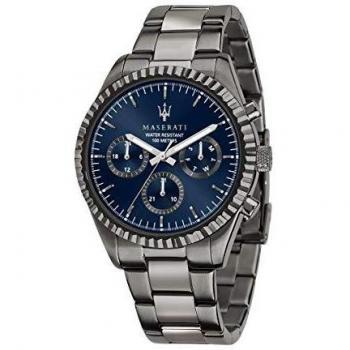 Maserati mens stainless steel gun pvd watch competizione collection with stainless steel strap r8853100019