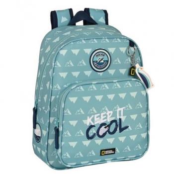 Mochila Infantil Adaptable a Carro Reciclable National Geographic Below Zero 28x34x10cm Safta
