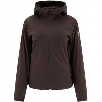 Moncler Grenoble Women's Mietres Brown Hooded Shell Jacket Size 1