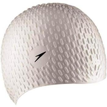 Speedo Bubble Gorra de Natación, Adult Female, Blanco, Talla única
