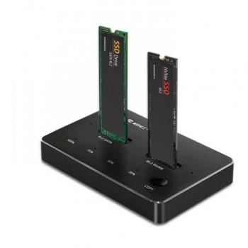 Estación de Acoplamiento DUAL para Discos SSD M.2 | NVMe | SATA | USB-C | 2 x 2TB