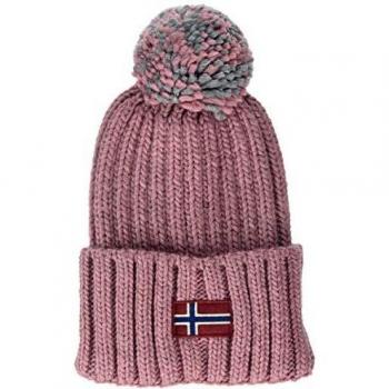 Napapijri Semiury WOM Gorro de Punto, Rosa