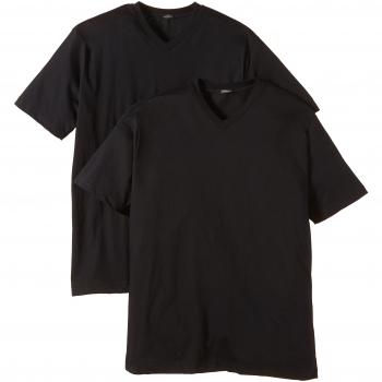 Camiseta Americana para Hombres Schiesser - Paquete de 2, Manga Corta, Cuello en V, Interior Formstable