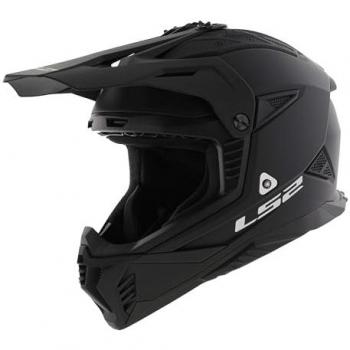 LS2 MX708 FAST II SOLID MATT BLACK Casco de motocross - Negro 3XL