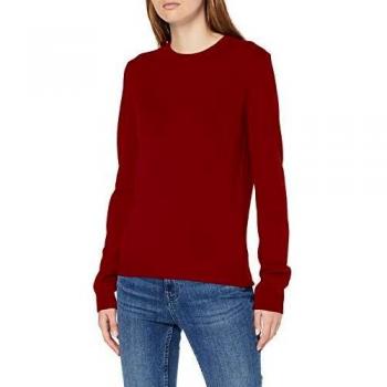 United Colors of Benetton Basico 2 Woman Camiseta de Manga Larga, Rojo