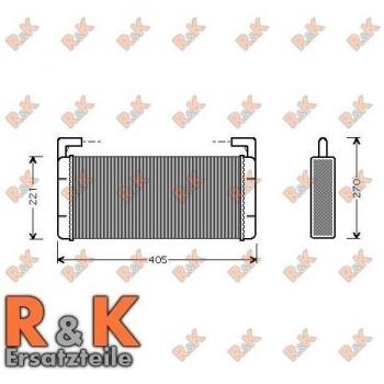 Radiador de Calefacción Prasco REA6015 con intercambiador de calor para calefacción interior