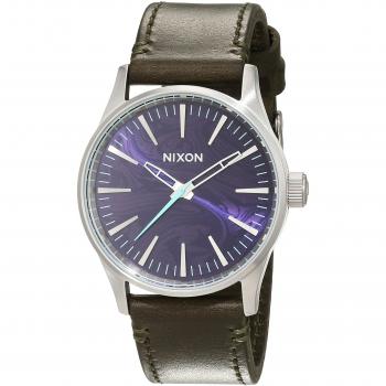 Nixon Reloj Analógico Unisex de Cuarzo con Correa en Cuero A377-2302-00