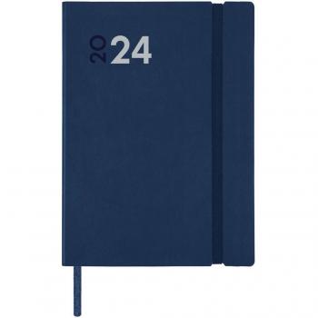 Finocam - Agenda 2024 Dynamic Mara Y4 Azul Catalán 120x170mm Encuadernada Día Página Multilingüe Enero-Diciembre (12 meses)