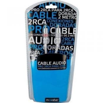 Mooster cable de audio Pro 2RCA de 2metros 417-778