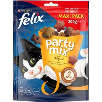 Felix Party Mix Original Snack para Gatos Adultos Maxipack 200g
