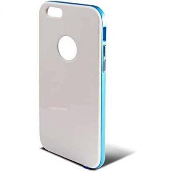 KSIX smart your tech Funda para iPhone 6, 6S, Semirrígida, Blanco