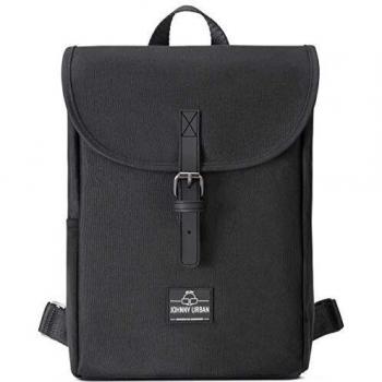 Mochila Johnny Urban Romy Negra - Rucksack Pequeño Elegante para Ciudad, 7L, Sostenible y Resistente al Agua