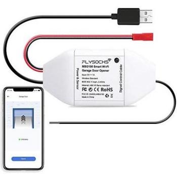 Puerta de Garaje Inteligente Control Remoto Inalámbrico, Compatible con Alexa, Google Assistant, no Requiere Hub