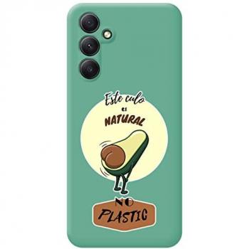 Funda de Silicona Líquida Verde para Samsung Galaxy A54 5G con Diseño de Culo Natural