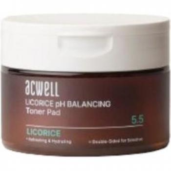 Acwell Licorice pH Balancing Toner Pad 70 Pads - Cosmetics