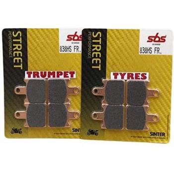 Pastillas de Freno Sinterizadas SBS 838HS - Set de 4 unidades