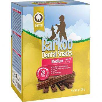 Barkoo Dental Snacks para perros - Tamaño mediano (28 unidades) Pack Económico