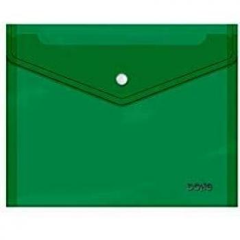 Dohe - Sobre Broche Polipropileno Cristal A5 Verde