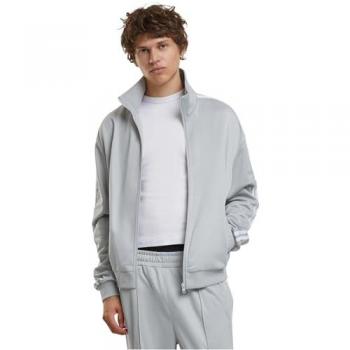 Urban Classics Men's Retro Tricot Track Jacket - Gray 2XL
